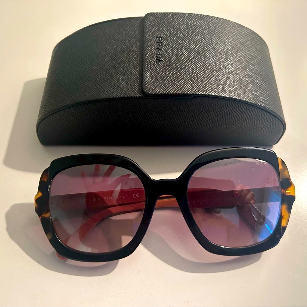Prada Black and Tortoise Sunglasses